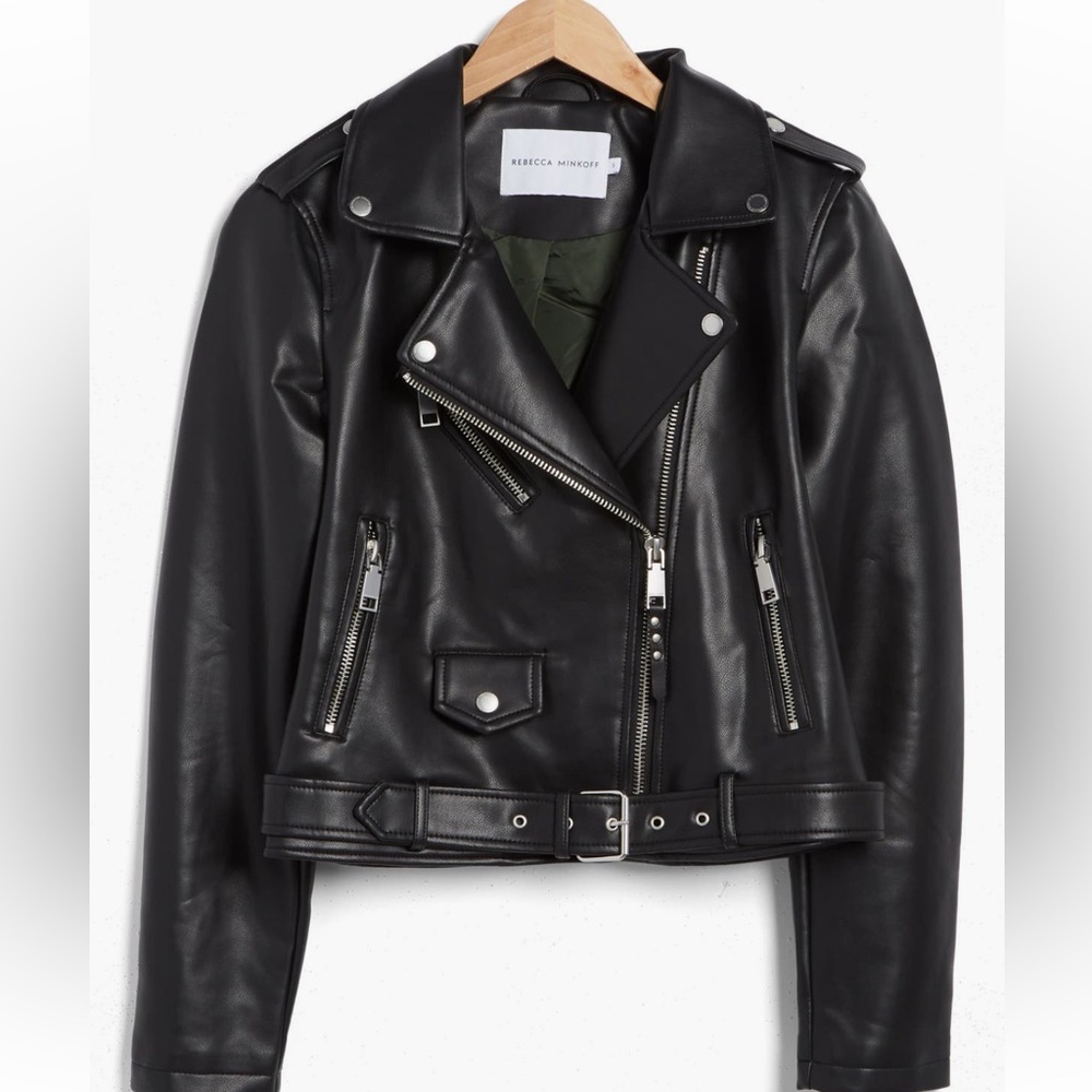 Rebecca Minkoff leather jacket. New without tags. Never worn.